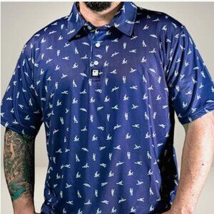 Greater Half Men's Sex Ed Polo Golf Shirt, UPF 45+, 4-Way Stretch